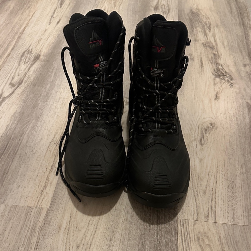 Men's Black Waterproof Snow Boots